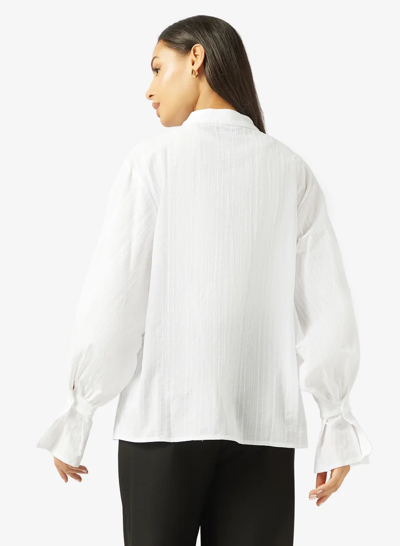 Ginger Oversize Button Down Shirt